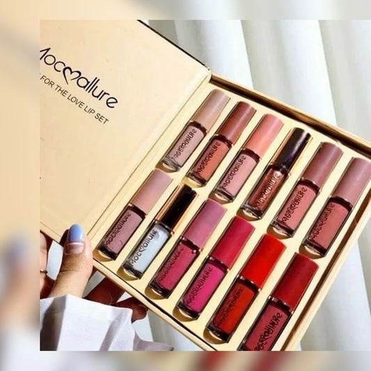 12 Colors Matte Liquid Lipstick Set