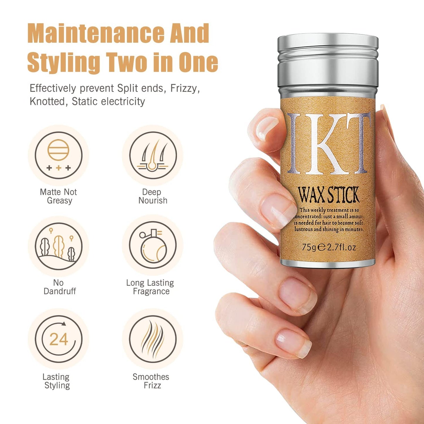 Wax Stick - Gel Based - Hair Styling Wax