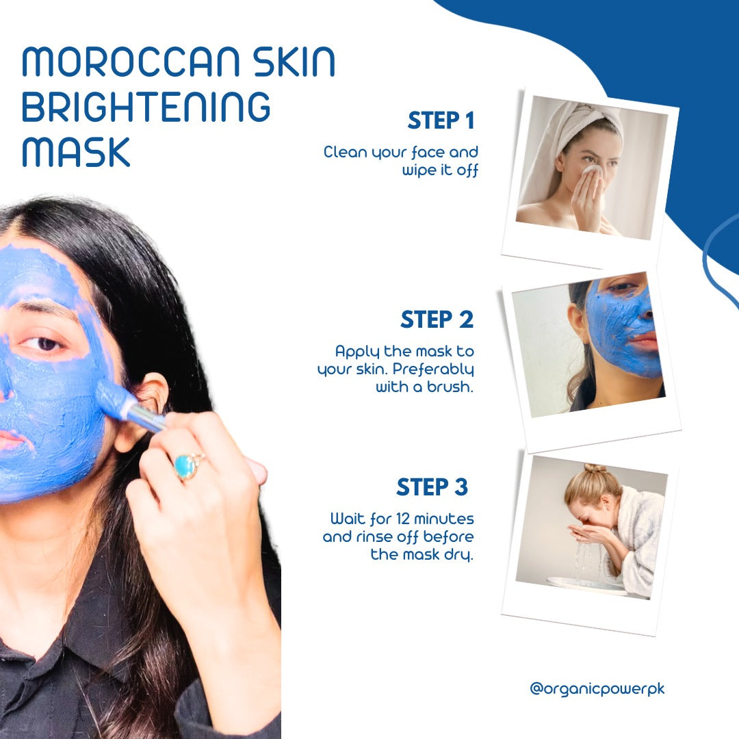 Pack Of 2 Skin Brightening Moroccan Blue Neela Powder